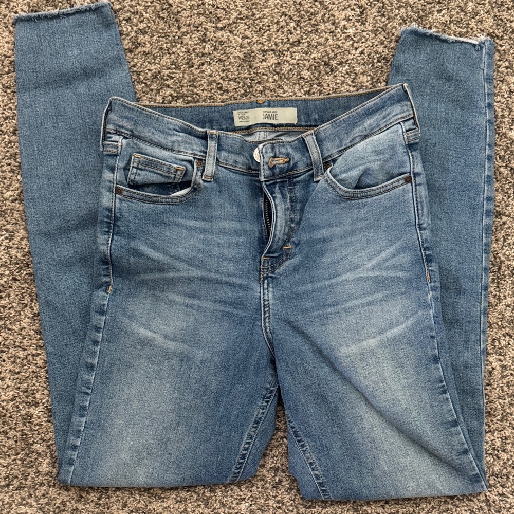 Topshop Light Blue Skinny Jeans
